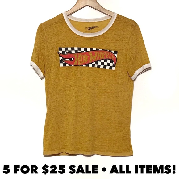 Hot Wheels Tops - Hot Wheels Fitted Burnout Tee